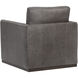 Portman Marseille Concrete Leather Swivel Lounge Chair
